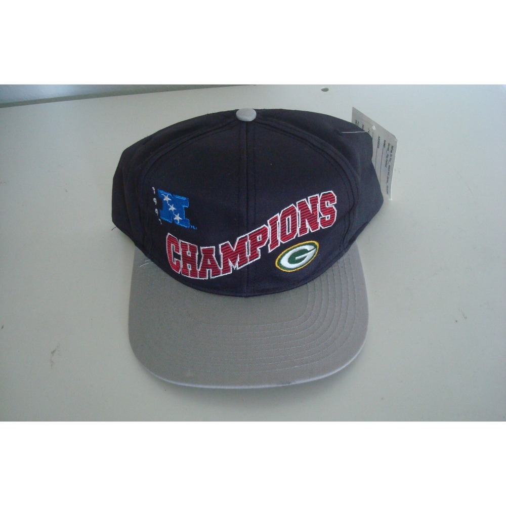 PACKERS 1997 CHAMPS 90S SNAPBACK DEADSTOCK HAT CAP VINTAGE A4